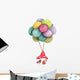 Balloons Flying Mushroom House Wall Decal