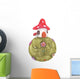 Mushroom House Fantasy World Wall Decal