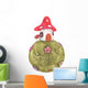 Mushroom House Fantasy World Wall Decal