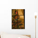 Looking At Indoor Christmas Tree Through Window Wall Mural