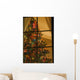 Looking At Indoor Christmas Tree Through Window Wall Mural