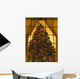 Looking At Indoor Christmas Tree Through Window Wall Mural