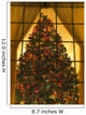 Looking At Indoor Christmas Tree Through Window Wall Mural