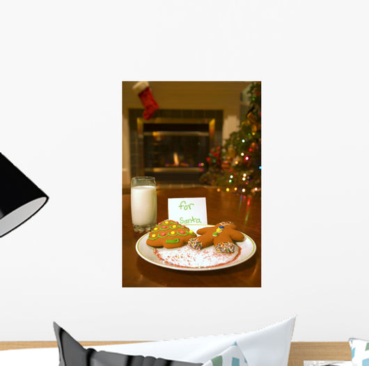 Cookies For Santa Claus Wall Mural