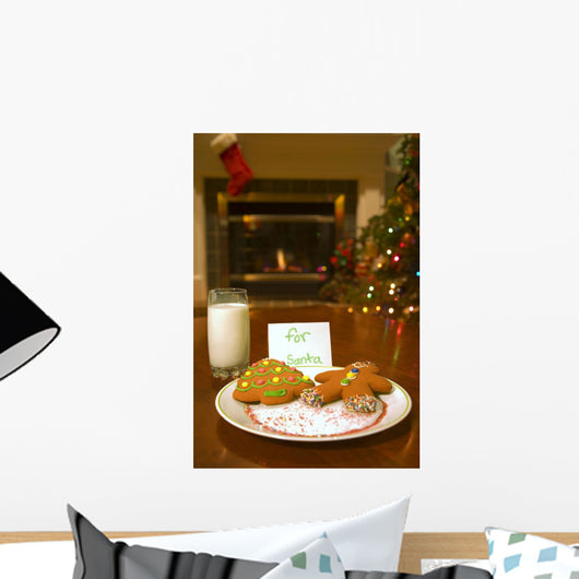 Cookies For Santa Claus Wall Mural