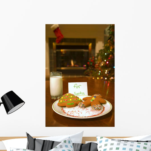 Cookies For Santa Claus Wall Mural