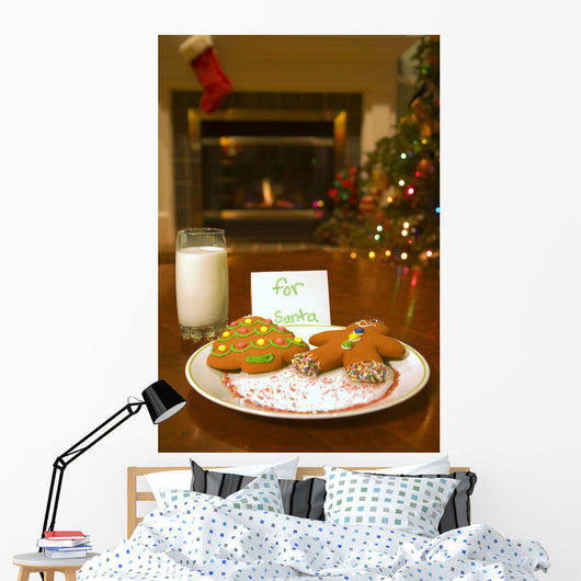Cookies For Santa Claus Wall Mural