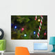 Candy Cane On Tree Wall Mural