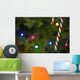 Candy Cane On Tree Wall Mural