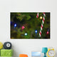Candy Cane On Tree Wall Mural