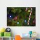 Candy Cane On Tree Wall Mural