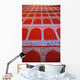 Repeating Pattern On Red Carpet Wall Mural
