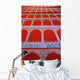 Repeating Pattern On Red Carpet Wall Mural