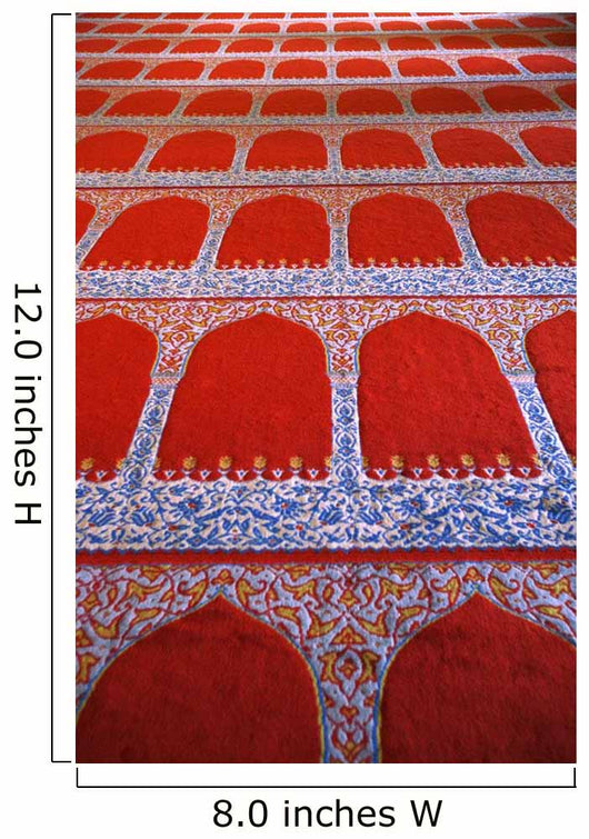 Repeating Pattern On Red Carpet Wall Mural