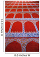 Repeating Pattern On Red Carpet Wall Mural