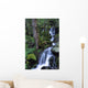 Waterfall Pouring Down Mountainside Wall Mural