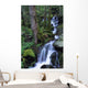 Waterfall Pouring Down Mountainside Wall Mural