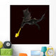 Giant Terrifying Dragon with Wall Decal