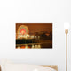 Ferris Wheel At Night Wall Mural