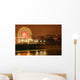Ferris Wheel At Night Wall Mural