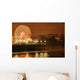 Ferris Wheel At Night Wall Mural