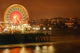 Ferris Wheel At Night Wall Mural