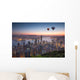 Hong Kong Skyline Sunrise Wall Decal