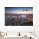 Hong Kong Skyline Sunrise Wall Decal