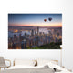 Hong Kong Skyline Sunrise Wall Decal