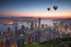 Hong Kong Skyline Sunrise Wall Decal