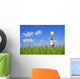 Child Running With A Balloon Wall Mural