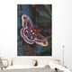Cecropia Moth On Leaves Wall Mural