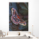 Cecropia Moth On Leaves Wall Mural
