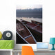 Canoes On Still Water Wall Mural