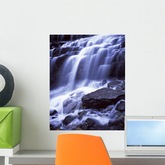 Waterfall Cascades, Glacier National Park Wall Mural