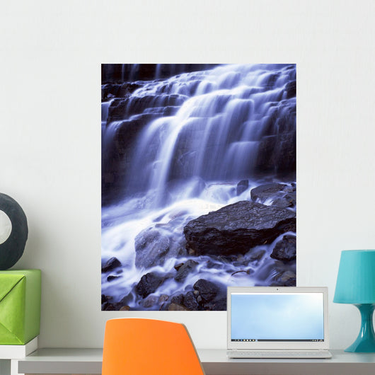 Waterfall Cascades, Glacier National Park Wall Mural