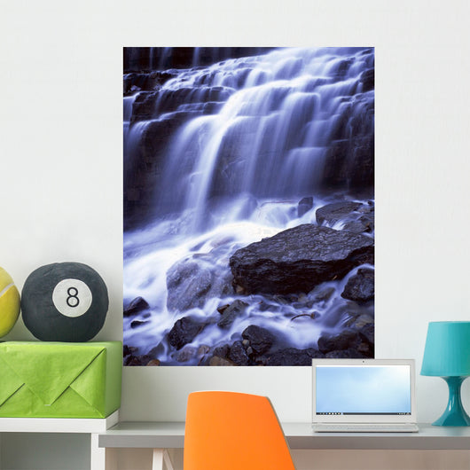Waterfall Cascades, Glacier National Park Wall Mural