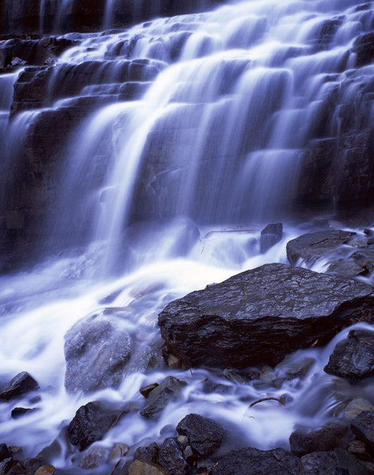 Waterfall Cascades, Glacier National Park Wall Mural