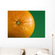Orange Fruit On Green Background Wall Mural