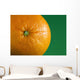 Orange Fruit On Green Background Wall Mural