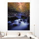 Little River Cascades And Autumn Colors Wall Mural