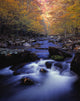 Little River Cascades And Autumn Colors Wall Mural