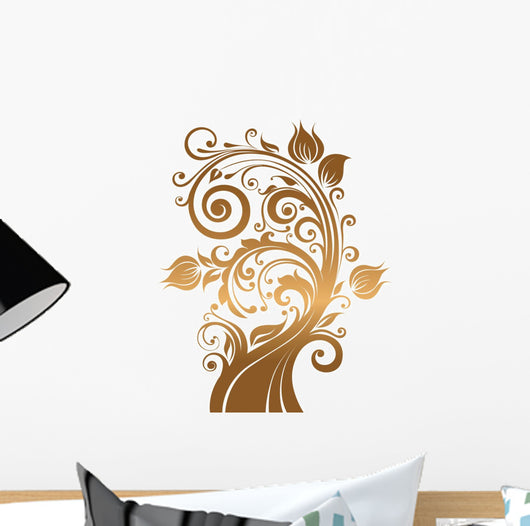 Gold tree Wall Decal