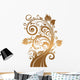 Gold tree Wall Decal