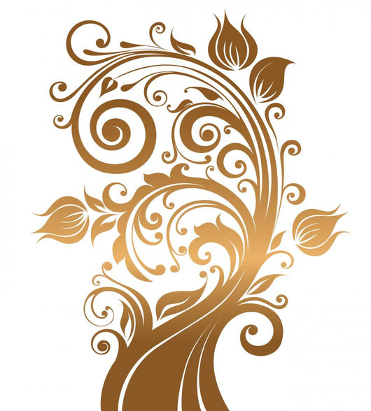 Gold tree Wall Decal