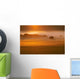 Foggy Sunset Wall Mural