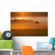 Foggy Sunset Wall Mural