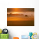 Foggy Sunset Wall Mural