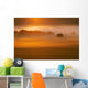 Foggy Sunset Wall Mural
