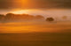 Foggy Sunset Wall Mural